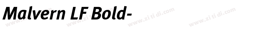 Malvern LF Bold字体转换
